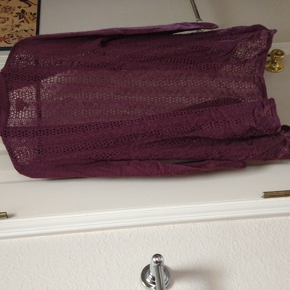 NWT-Sonoma-Women's Large Plum Coverup - Picture 7 of 10